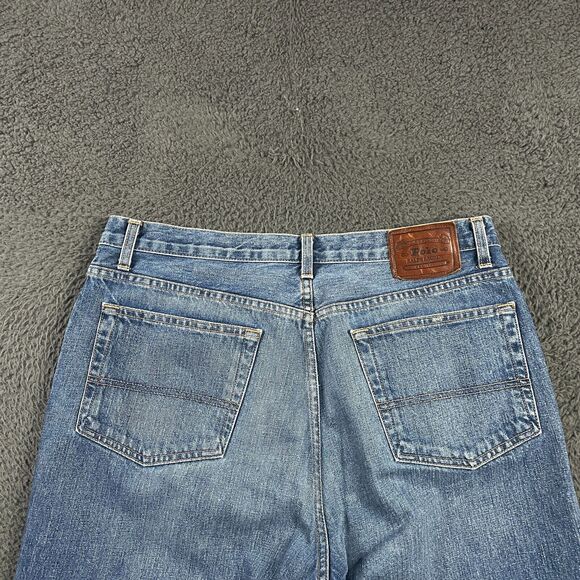 Vtg Polo Ralph Lauren Jeans Mens 35x32 Blue Medium Wash Straight Fit Y2K 90s - Picture 6 of 15